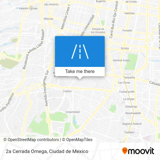 2a Cerrada Omega map