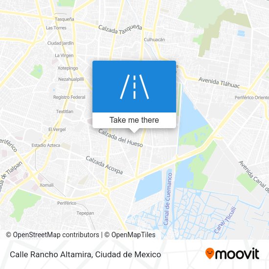 Calle Rancho Altamira map