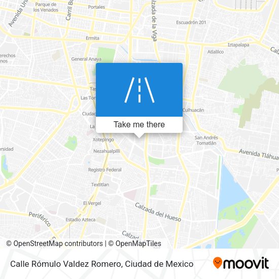 Mapa de Calle Rómulo Valdez Romero