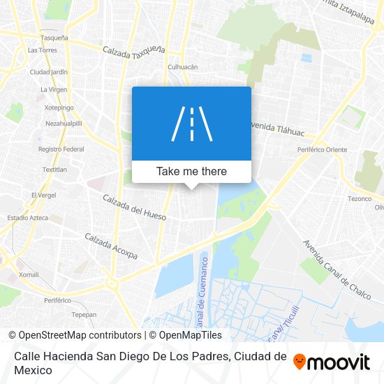 Mapa de Calle Hacienda San Diego De Los Padres