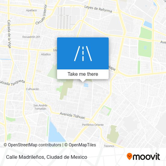 Calle Madrileños map
