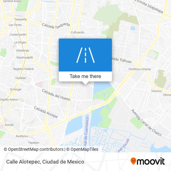 Calle Alotepec map