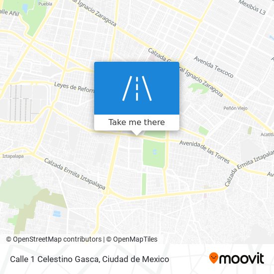 Mapa de Calle 1 Celestino Gasca