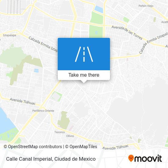 Calle Canal Imperial map