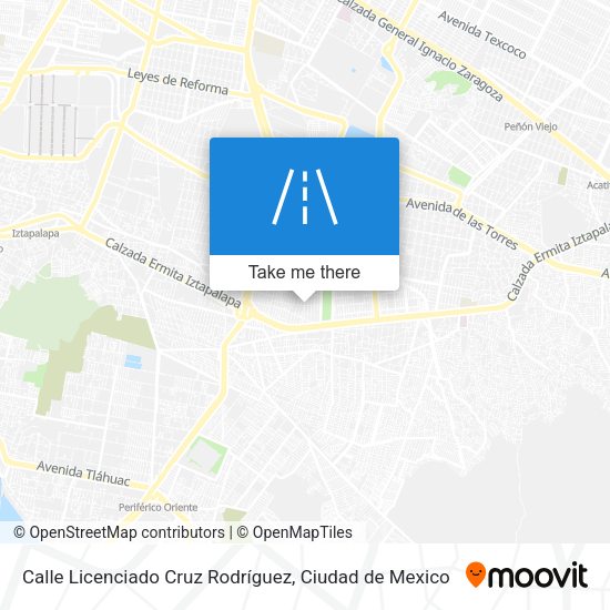 Mapa de Calle Licenciado Cruz Rodríguez