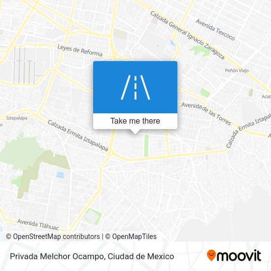 Mapa de Privada Melchor Ocampo