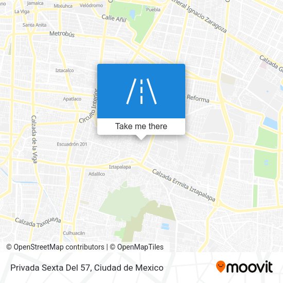 Privada Sexta Del 57 map