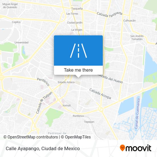 Calle Ayapango map