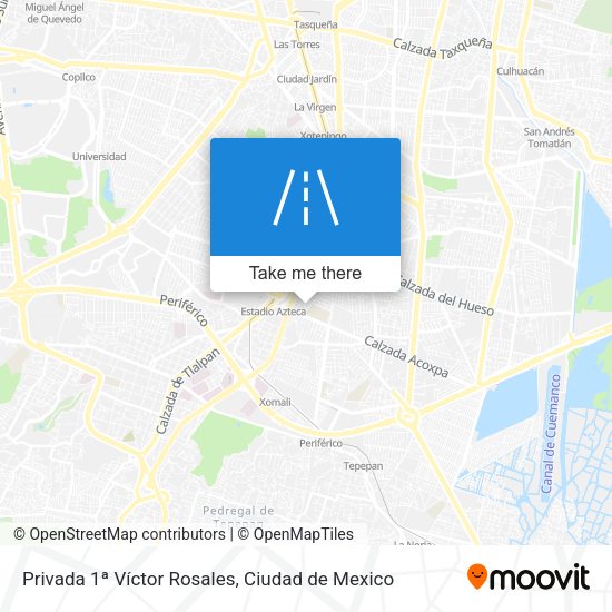 Privada 1ª Víctor Rosales map