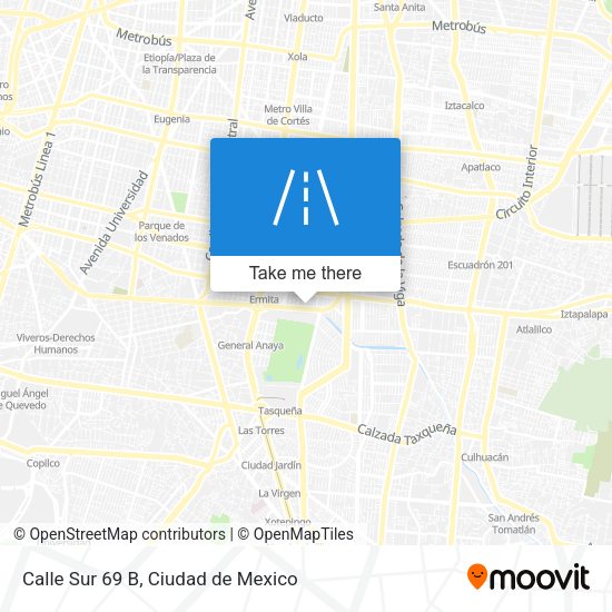 Calle Sur 69 B map