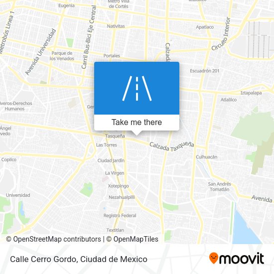 Calle Cerro Gordo map