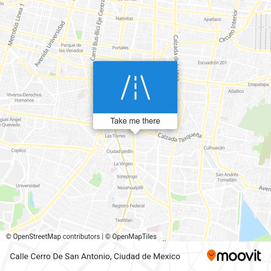 Mapa de Calle Cerro De San Antonio