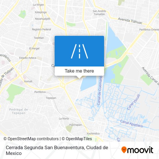 Cerrada Segunda San Buenaventura map