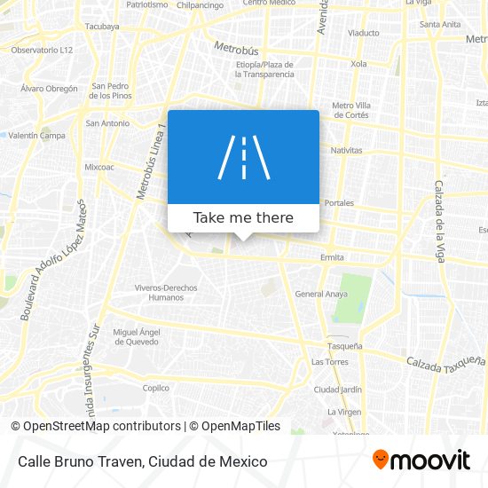 Calle Bruno Traven map