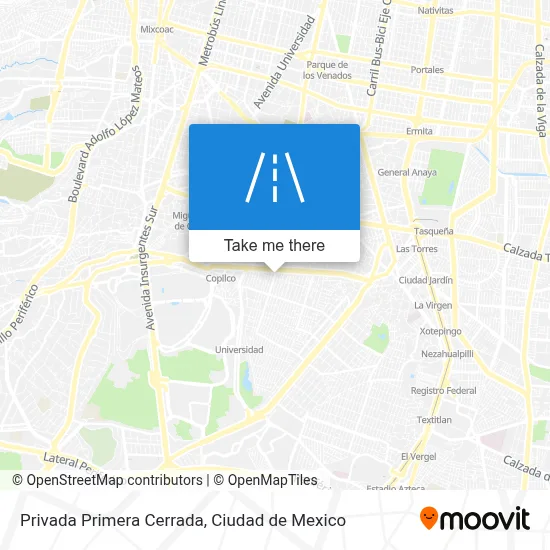 Privada Primera Cerrada map