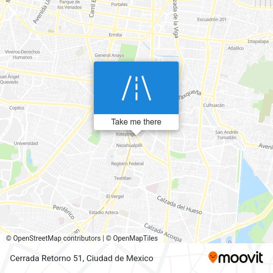 Cerrada Retorno 51 map