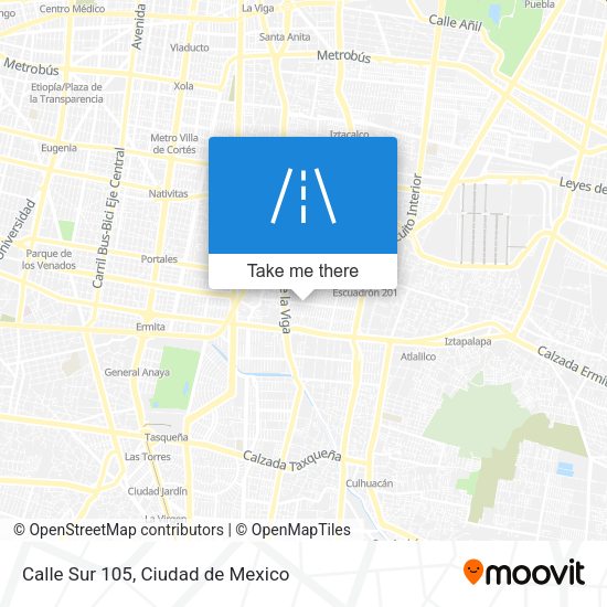 Calle Sur 105 map