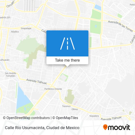 Mapa de Calle Río Usumacinta