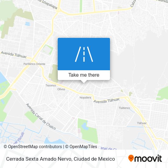 Cerrada Sexta Amado Nervo map