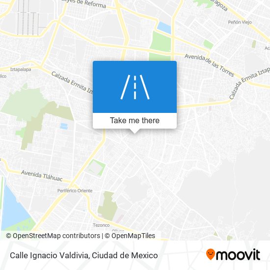 Calle Ignacio Valdivia map