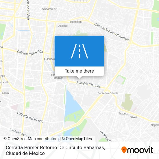 Mapa de Cerrada Primer Retorno De Circuito Bahamas