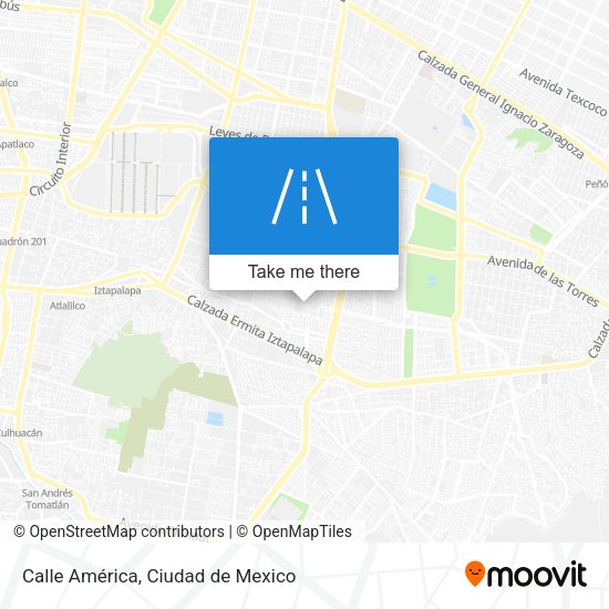 Mapa de Calle América