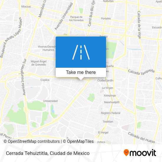 Cerrada Tehuiztitla map