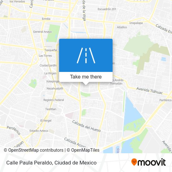 Mapa de Calle Paula Peraldo