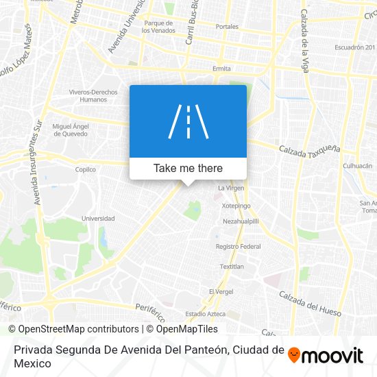 Mapa de Privada Segunda De Avenida Del Panteón