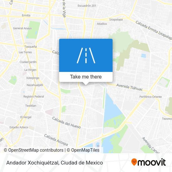 Andador Xochiquétzal map