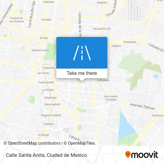 Calle Santa Anita map