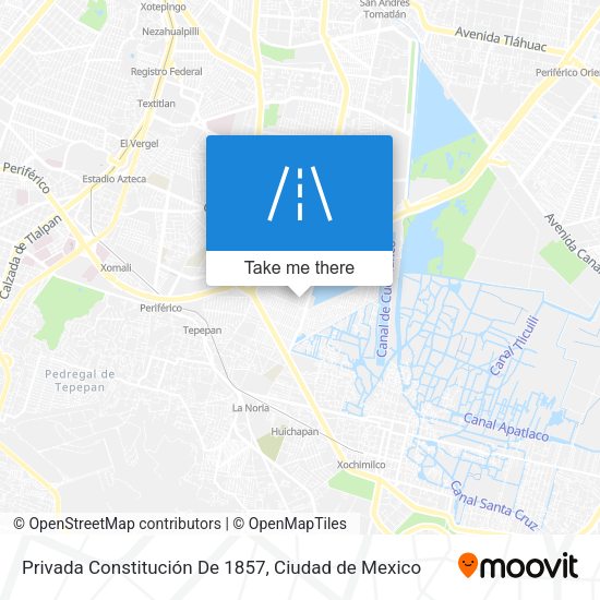Mapa de Privada Constitución De 1857