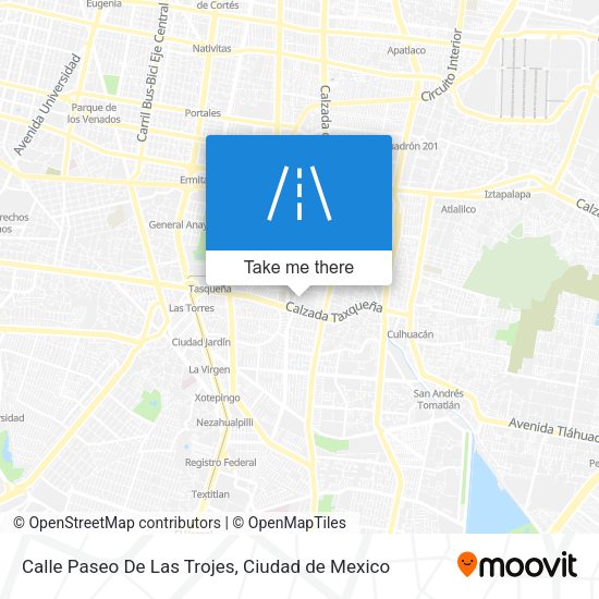 Calle Paseo De Las Trojes map