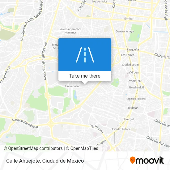 Calle Ahuejote map