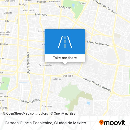 Cerrada Cuarta Pachicalco map