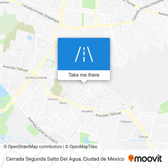Cerrada Segunda Salto Del Agua map