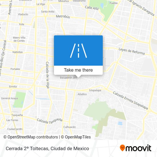 Cerrada 2º Toltecas map
