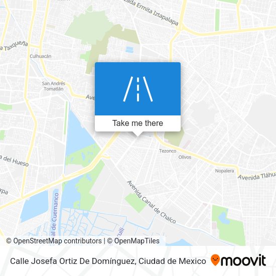 Mapa de Calle Josefa Ortiz De Domínguez