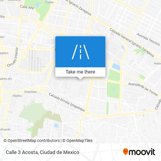 Calle 3 Acosta map