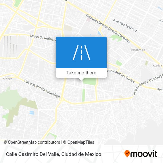 Mapa de Calle Casimiro Del Valle