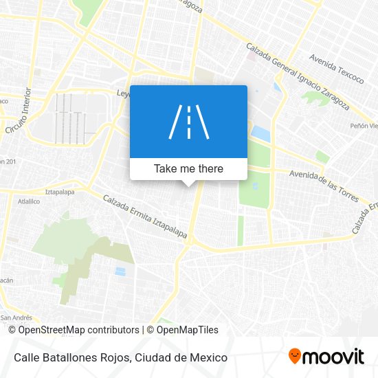 Calle Batallones Rojos map