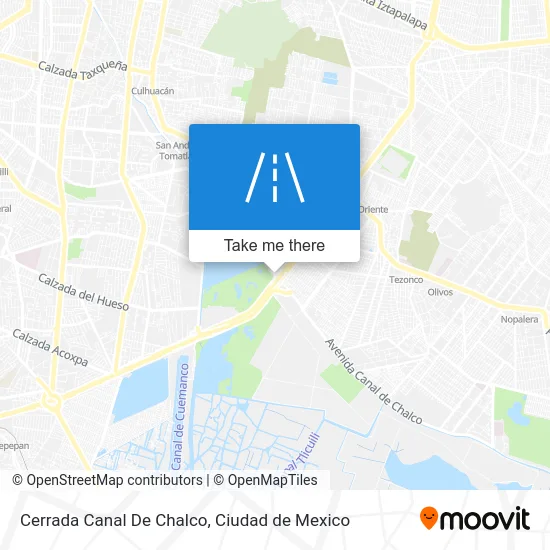 Cerrada Canal De Chalco map