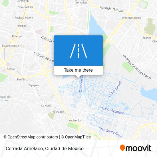 Mapa de Cerrada Amelaco