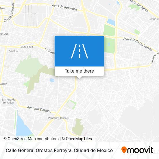 Calle General Orestes Ferreyra map