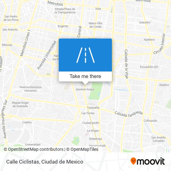 Calle Ciclistas map