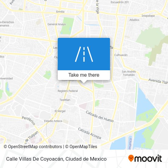 Calle Villas De Coyoacán map