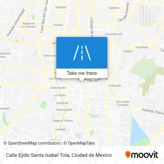 Mapa de Calle Ejido Santa Isabel Tola