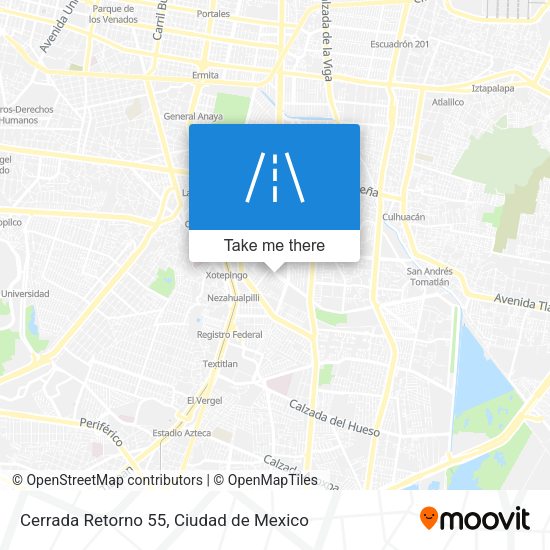 Mapa de Cerrada Retorno 55