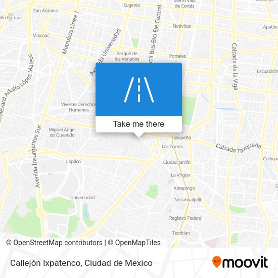 Callejón Ixpatenco map