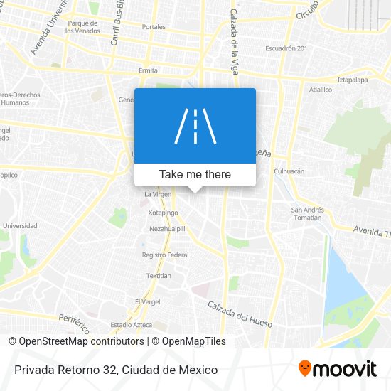 Privada Retorno 32 map